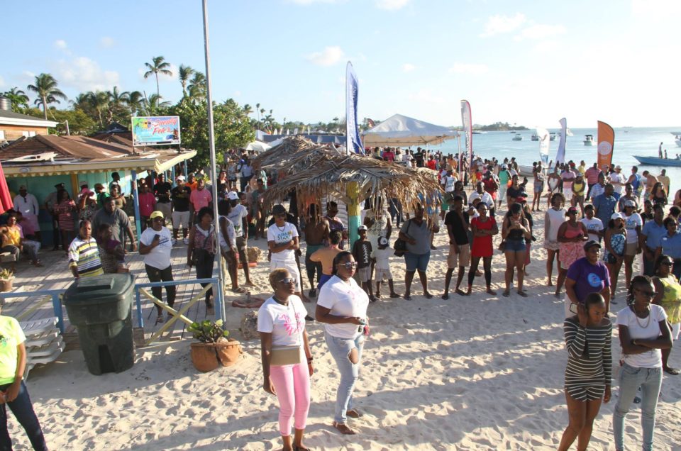 HUNDREDS TURN OUT FOR DICKENSON BAY BEACH BASH
