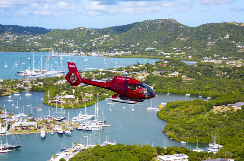 ANTIGUA SAILING WEEK GARNERS MORE LOCAL SUPPORT FROM CALVINAIR HELICOPTERS