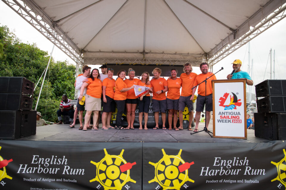 2022 English Harbour Rum Race Day 1- Prize-giving